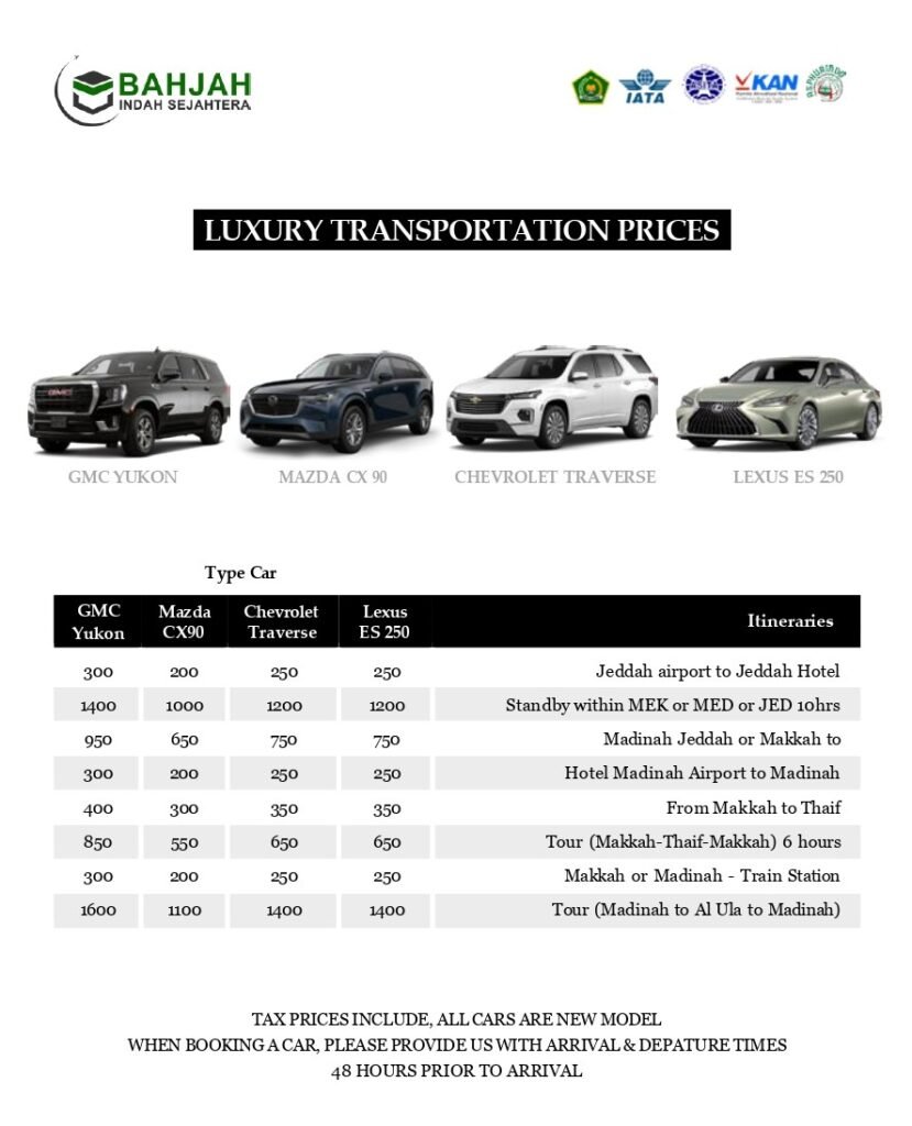 sewa bus mekkah madinnah